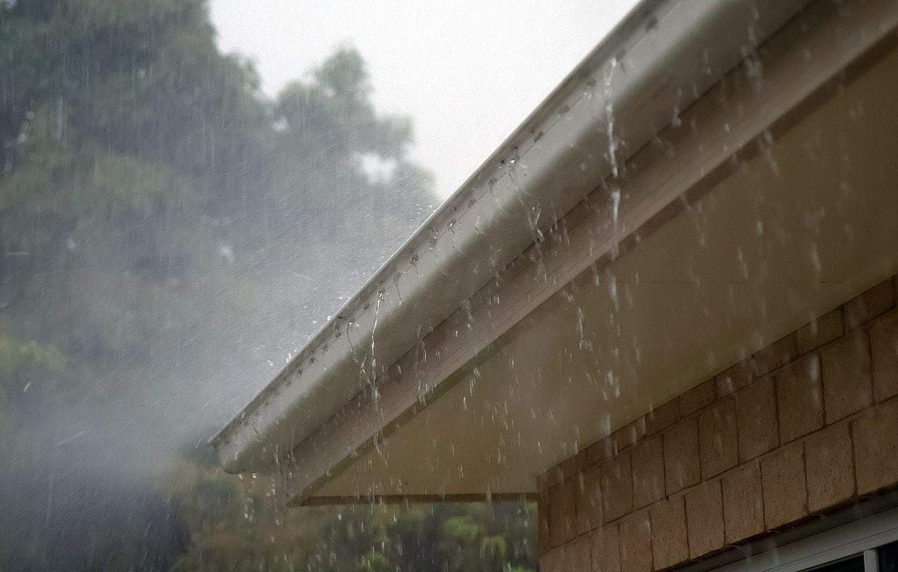 Évacuation eau de pluie toiture